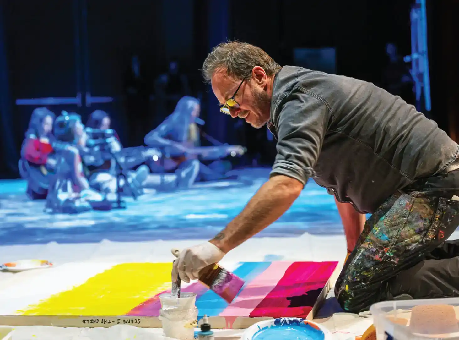 Live performance artist John Bukaty by Alex Fenlon.